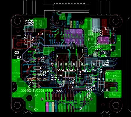 Mehrschichtedruckplatte mit 0,03 mm Min. Kern und 0,15 mm Rückbohrung